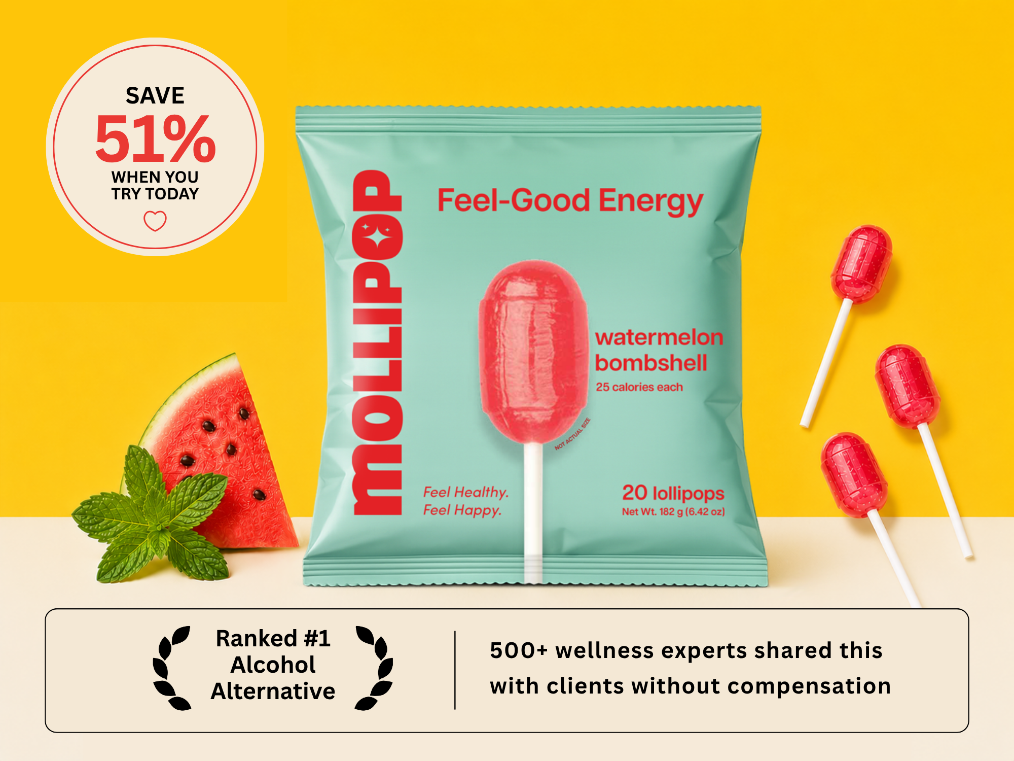 Mollipops Feel-Good Lollipops